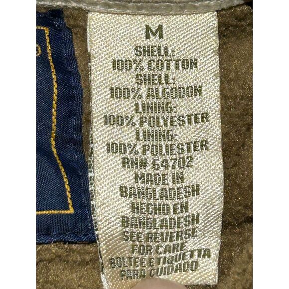 WOOLRICH Men's Medium Corduroy Barn Chore Shacket Fleece Liner Jacket - Picture 9 of 9